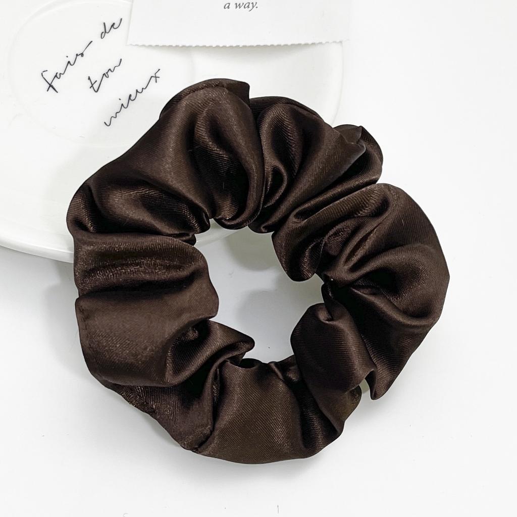 Satin Cloth Art Large Intestine Hair Band European and American Headrope Hair Accessories Simple Headband Head Flower Rubber Band Hair Accessories