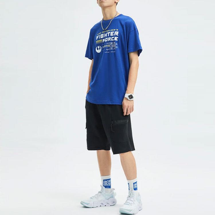 Li Ning Badfive Sports Basketball Series Multi-Pocket Loose Sports Shorts Men Shorts Black AKSR341-2