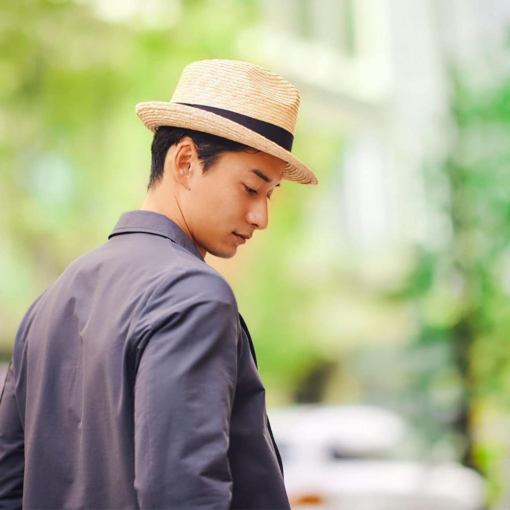 Dino Straw Thick Barley Borsalino Style Hat Hat for UV Sun Day Popular Made in (Tanaka Hat) (Dino) (Straw Men, Straw, Protection, Protection,