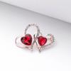Red Rhinestone Love Heart Brooches Men Classic Valentine 'S Day Event Gathering Casual Brooches Pin Clothes Women Clips Giveaway GiftsClassic Jewelry