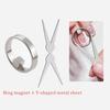 Quick Hollow Cat Eye Nail Magnet Tool Strong French Ring Magnetic Manicure Kit Beginner-Friendly DIY Nail Art Auxiliary Tool