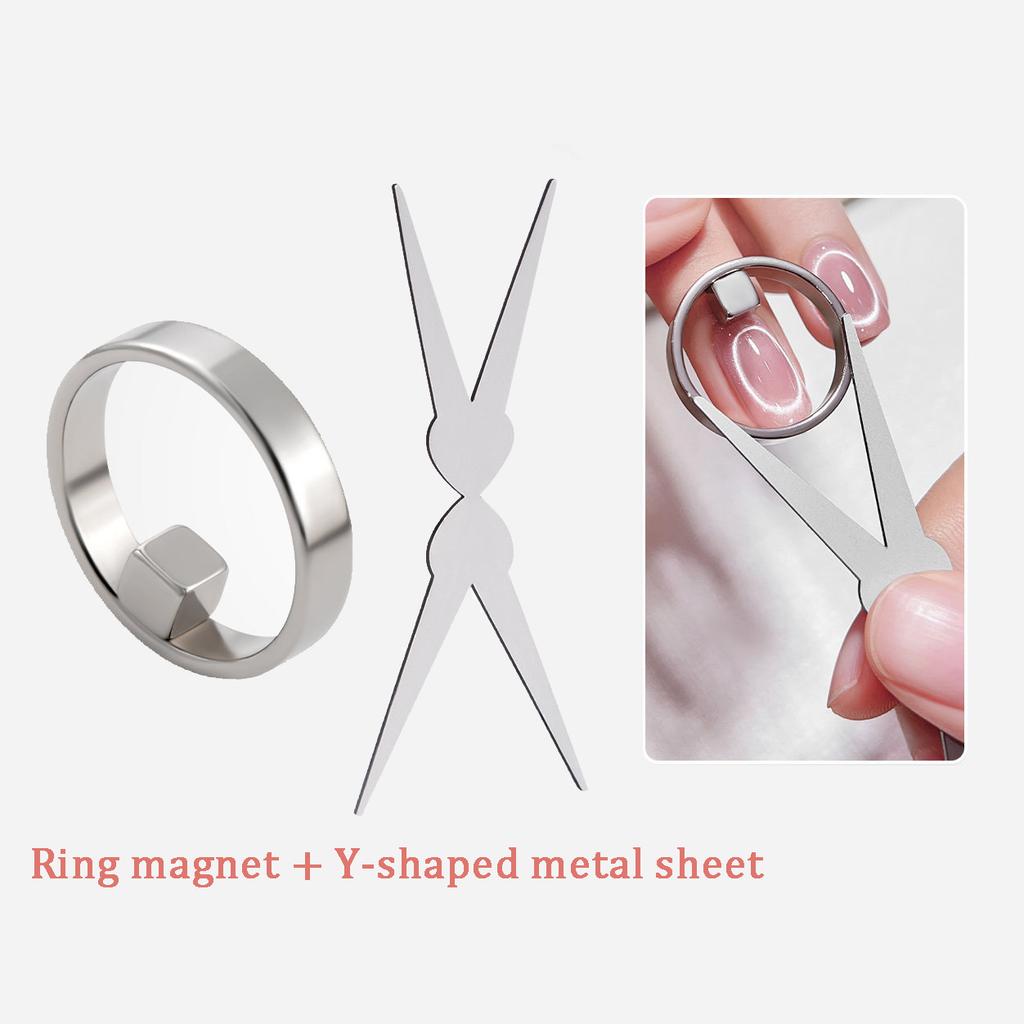 Quick Hollow Cat Eye Nail Magnet Tool Strong French Ring Magnetic Manicure Kit Beginner-Friendly DIY Nail Art Auxiliary Tool