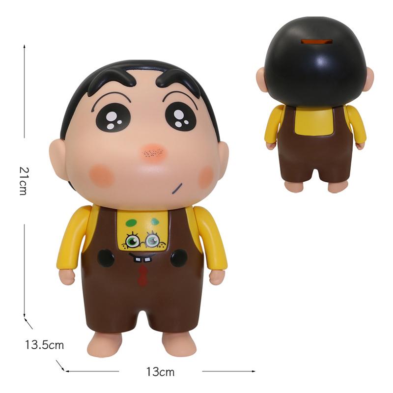 Crayon Shin-Chan Piggy Bank Cute Shin-Chan Ornaments Piggy Bank Action Figure Doll Model Popular Gifts  Essentials