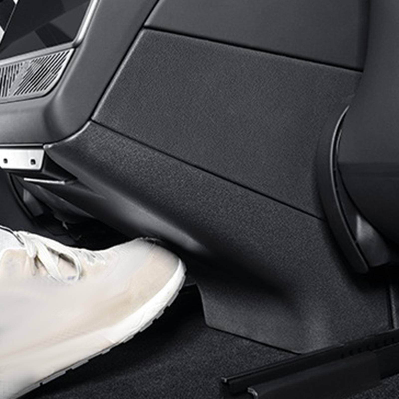 Rear Center Console Air Outlet Anti Kick Mat, Conditioner Vent Frame Protection,