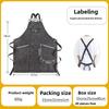 Fashionable Washed Denim Apron, New Waist Hugging Coffee Milk Tea Flower Shop Work Clothes, Dirt Resistant and Waterproof Apron,