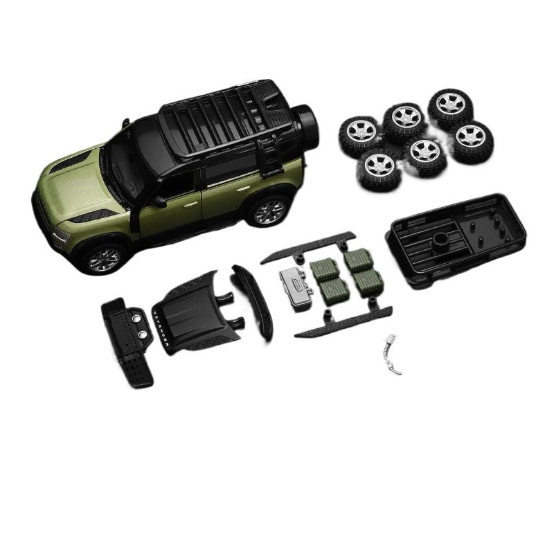 

1/43 Land Rover Defender Модель іграшкового автомобіля Комплект збірної моделі Diecast Alloy Alloy Miniature Free Wheels Collection Подарунок для хлопчиків Діти