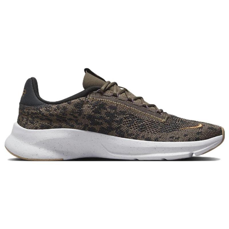 Nike SuperRep Go 3 Next Nature Flyknit Premium Women's Low-Top Training Shoes Brown Grey DQ4679-001