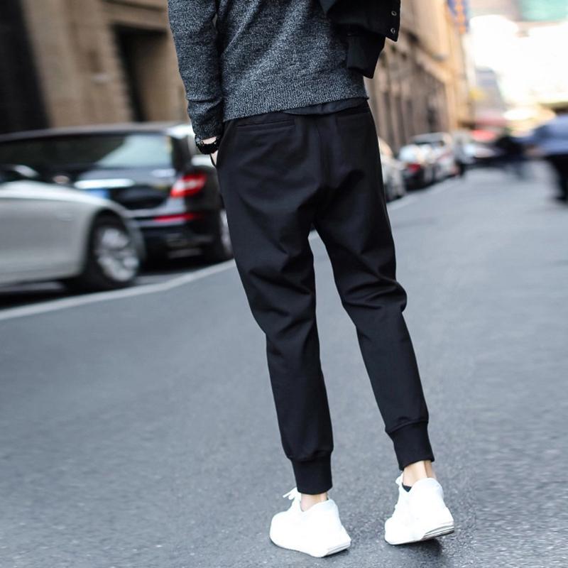 Buy Men Loose Pencil Pants Bottom Black 