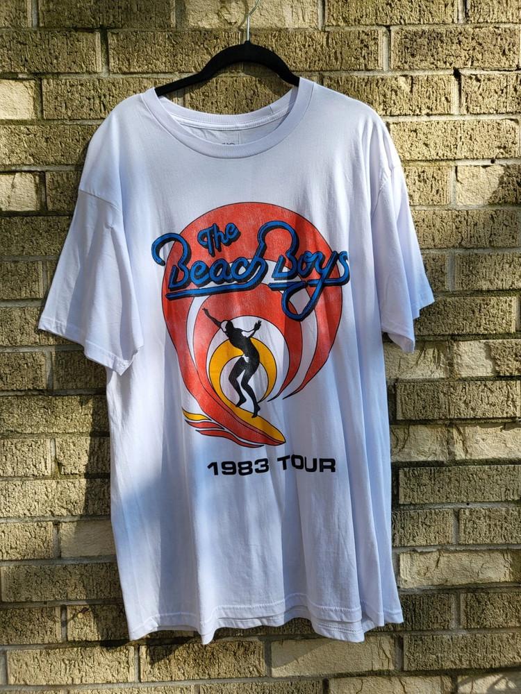The Beach Boys 1983 Tour 1 Sided White T Shirt Full Size S-5XL Unisex T-Shirt XXL