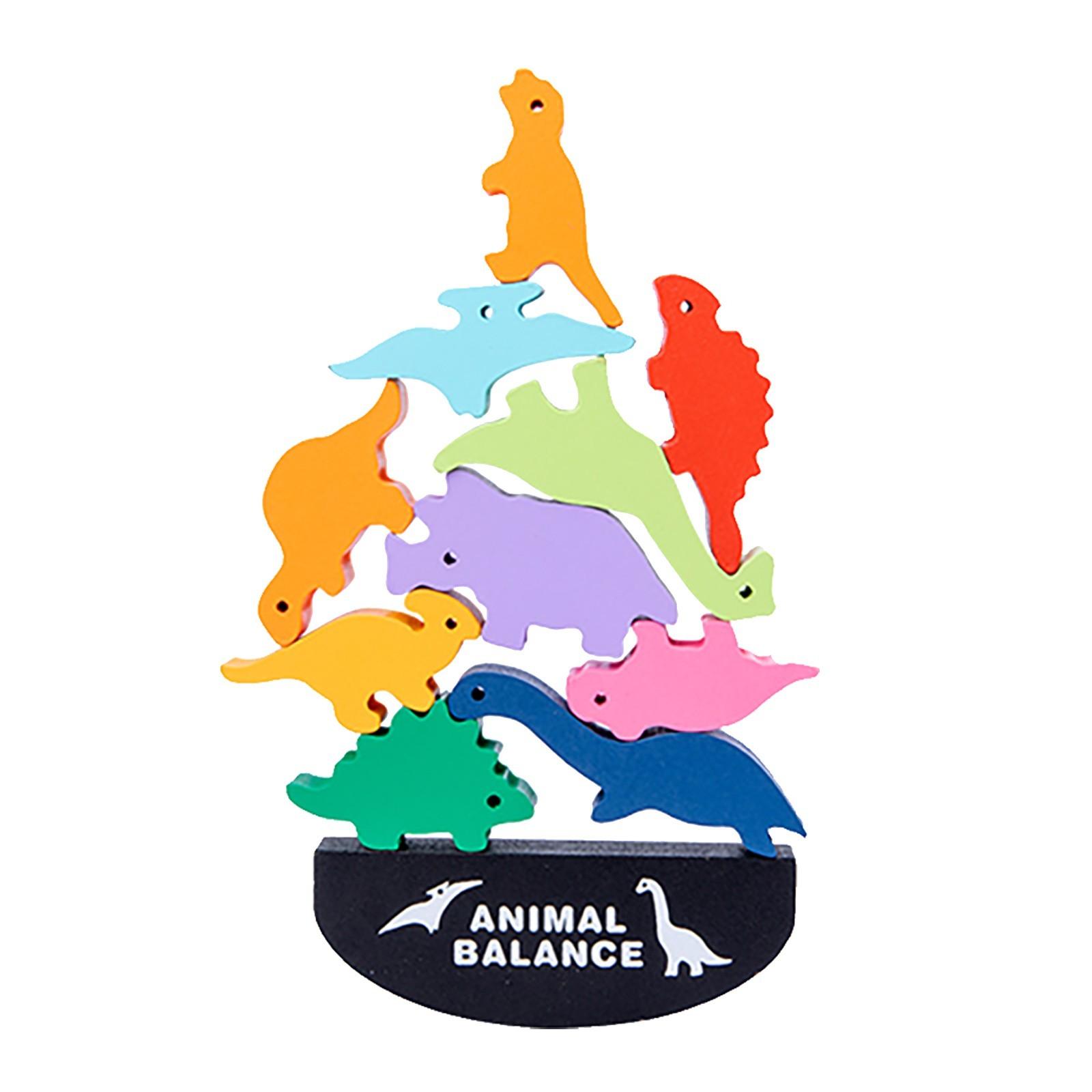 

(H0826)Деревянные животные, баланс, тренировка, игра-головоломка, игрушечный комплект, образовательная игрушка для дошкольников