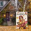 Helm Türkei Wendbare Gartenflagge 45x30cm/18x12in Saisonal Außen Thanksgiving Festival
