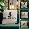 Brand Beneteau Cushion Cover Natural Linen Pillowcase Set AllinOne Decor Cushion Cover for Sofa Bedroom Chair