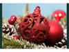 100-Piece Christmas Tree Ornament Set: Shiny, Hollow 3-6cm Balls