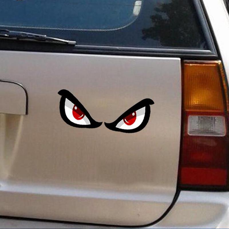 Car Reflective Stickers Simulation Shark Eye Sticker Peeking Sticker Self-Adhesive Waterproof Car Decals for Window Motorcycle