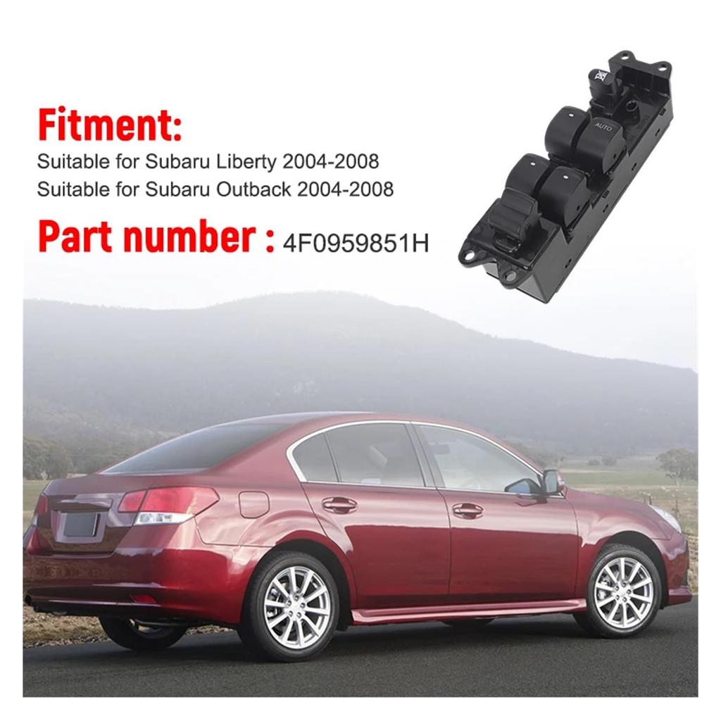 Hauptschalter für Fensterheber, kompatibel mit Subaru Legacy Outback 2004 2005 2006 2007