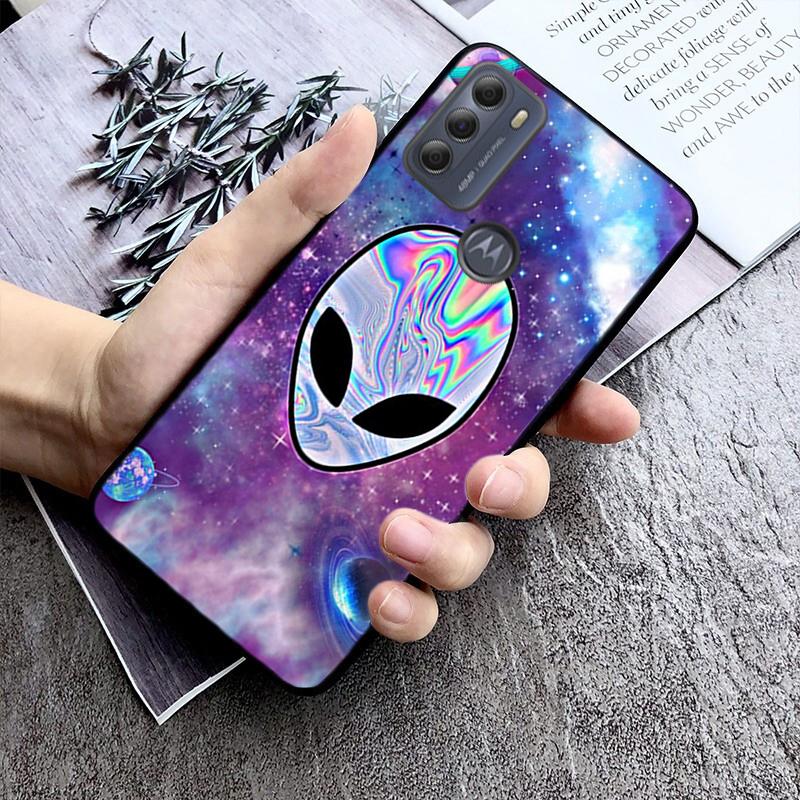 Alien UFO Phone Case for Motorola Moto E7 Plus E32 E20 E40 Edge 20 Lite G22 G52 G20 G30 G100 G60 G50 G10 G Pure G Stylus
