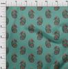 oneOone Cotton Flex Fabric Paisley Block Printed Craft Fabric BTY 40 Inch