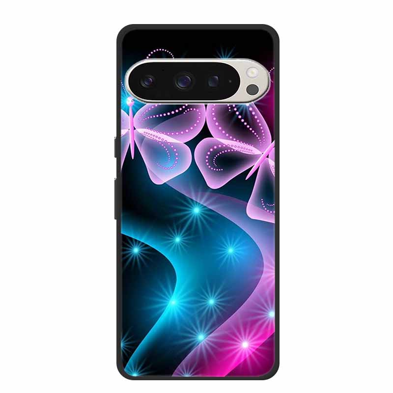 Für Google Pixel 9 5G Hülle Luxus TPU Weiches Silikon Handyhüllen für Google Pixel 9 Pro Pixel9 Cartoon Süße Stoßstangenabdeckung Fundas