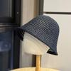 New Bucket Hat Women's Spring and Summer Fashion Hollow Breathable Bucket Hat Showing Washbasin Hat Sun Hat