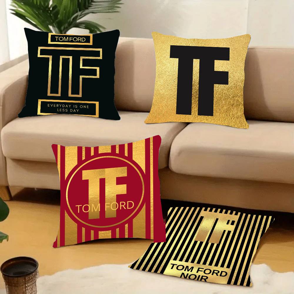 Luxus T-Tom F-Ford Kissenbezug Heimdeko Überwurf für Sofa Bett Auto Zimmerdeko Geschenkidee