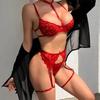 Sexi Babydoll Lace Bra And Panty Set Perspective Sex Erotic Costumes Lingerie Set Underwear Dress Porn Sexy Lingerie For Women