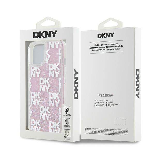 Dkny Dkhcp15Slcpepp Iphone 15 / 14 / 136.1 Różowy/Pink Hardcase Liquid Glitter Multilogo