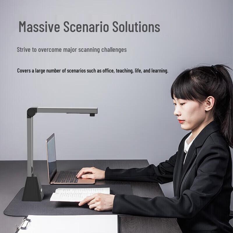 Deli 15162 A3/A4 HD Dual Camera Document Scanner CN Plug (adapter Included)