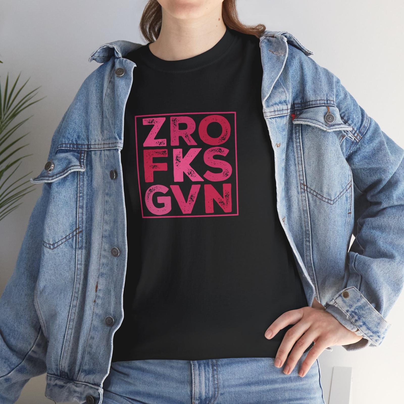 Zro Fks Gvn Shirt | Comedy Club T-Shirt - Stand-Up Inspired Tee for Joke Lovers Unisex T-Shirt S