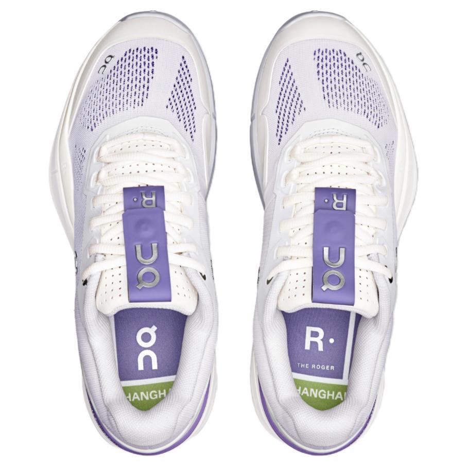 On The Roger Pro Comfortable Versatile Fashi Durable Supportive Shock Absorpti Low-Top Tennis Shoes Women sneaker White Purple 3WE30743437