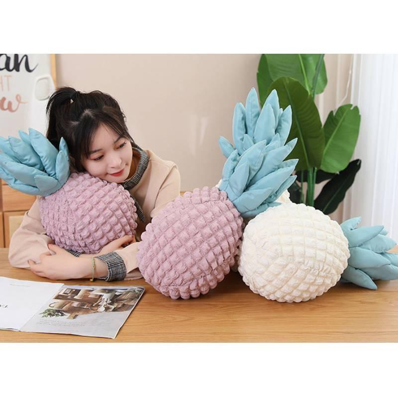 Stylish Pineapple Plush Pillow Decorative Soft Toy For Cozy Home Decor Ideal For Girls