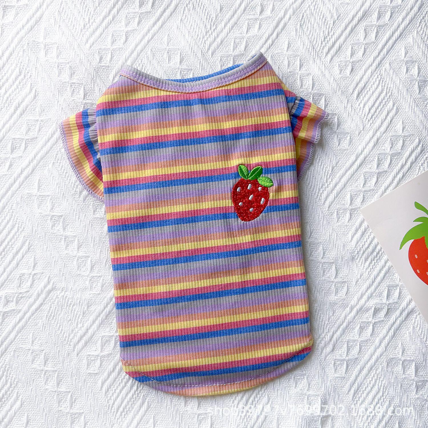 

Тот же новый костюм для пары с цветной полосой для питомцев, летняя тонкая базовая рубашка для весны и осени подходит для собак малых и средних пород XXL