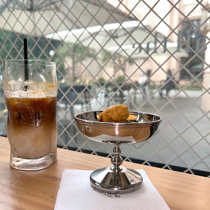 Fruit Bowl Tall Milkshake Cup 304 Stainless Steel Containerss Afternoon Tea Pudding Dessert Cup