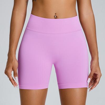 Nuevos Shorts de Yoga Color Melocotón Para Mujer, Shorts de Yoga Sin Costuras Levanta Glúteos, Shorts de Fitness de Secado Rápido para Correr al Aire Libre