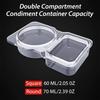 5/10/20pcs Disposable Sauce Cups PP Plastic, Food-Grade Dipping Containers for Takeout Party Salsa Soy Sauce