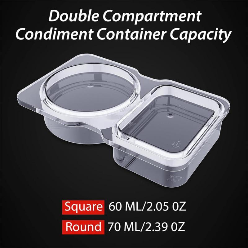 5/10/20pcs Disposable Sauce Cups PP Plastic, Food-Grade Dipping Containers for Takeout Party Salsa Soy Sauce