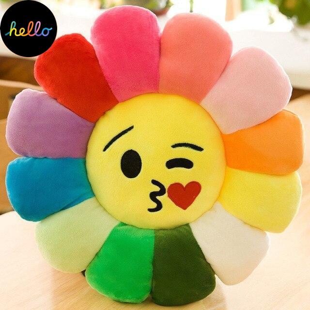 Pluszowe Słoneczne Kwiaty Poduszka Miękka Zabawka Wypchana Zabawka Emocja Pluszowe Maty Medytacja Poduszki Podłogowe Poduszki Dla Dzieci