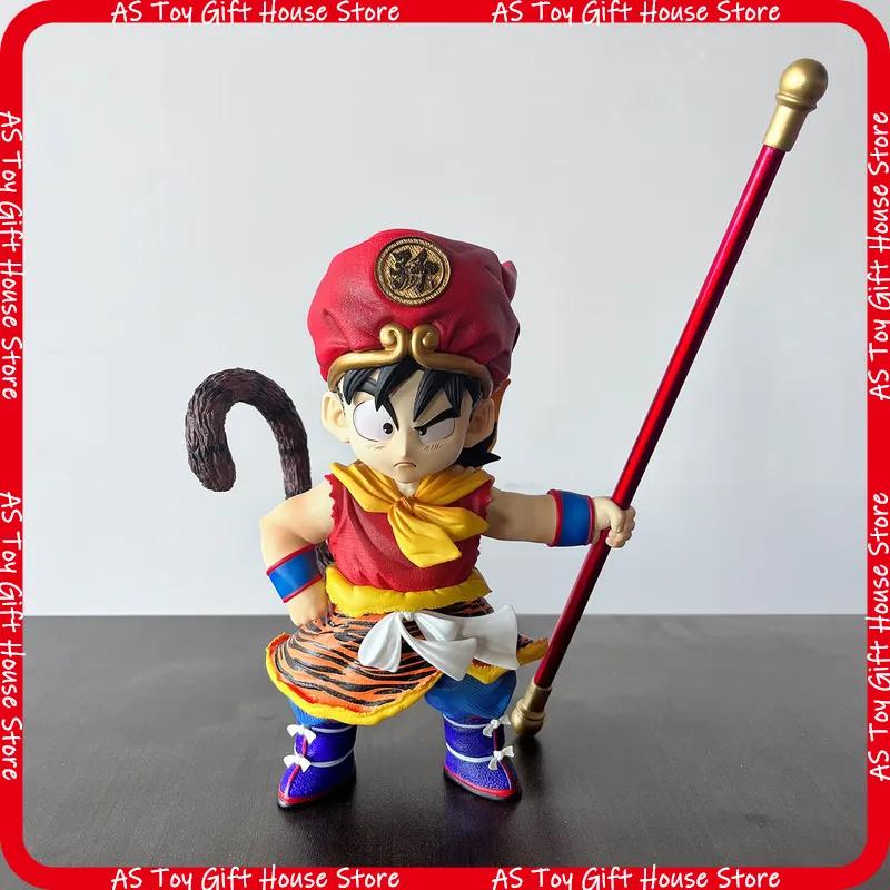Sell Dragon Ball Goku Gk Figure Tiger Print Outfit With Power Pole Anime Statue Collectible Model Toy Desktop Decor Otaku