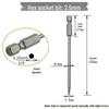 Hex Bit Set for Drills: Super Hard S2 Industrial Extended Screwdriver and Wrench Bits