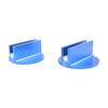 NEW 2Pcs Large Slotted Universal Magnetic Jack Pad Weld Frame Rail Adapter