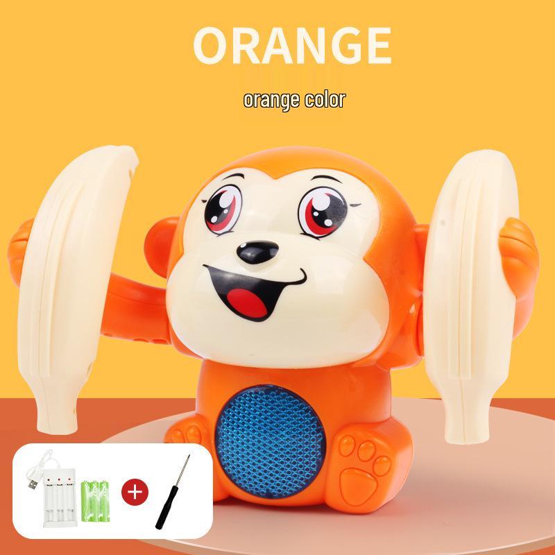 Electric Rolling Monkey Toy with Lights & Music for Early Childhood Education