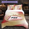 PSV Eindhoven FC Themed Bedding 3Pcs Duvet Cover Set Decorative Bed Linen For Teen Room Home Decoration