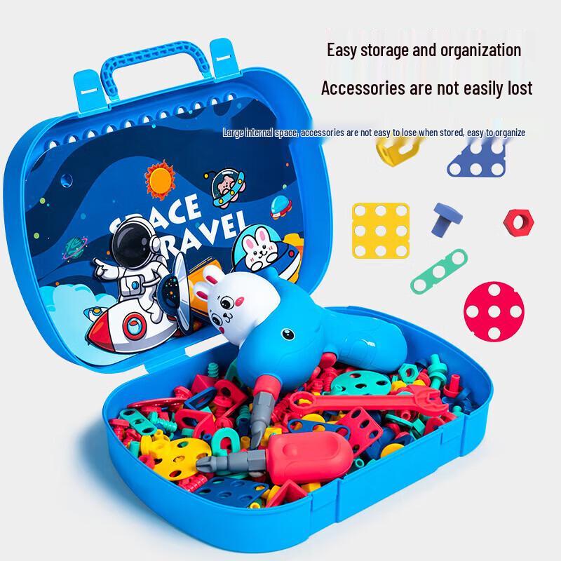 Kinder-Elektrobohrer Dinosaurier Bauspielzeug Set