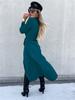 Autumn and Winter New Solid Color Cardigan Long Sleeve Street Dress