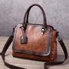 Designer Brand Retro Women's Bag European and American Style Handmade Color Wiping Chinese Style Handbags Crossbody Shoulder Bag
