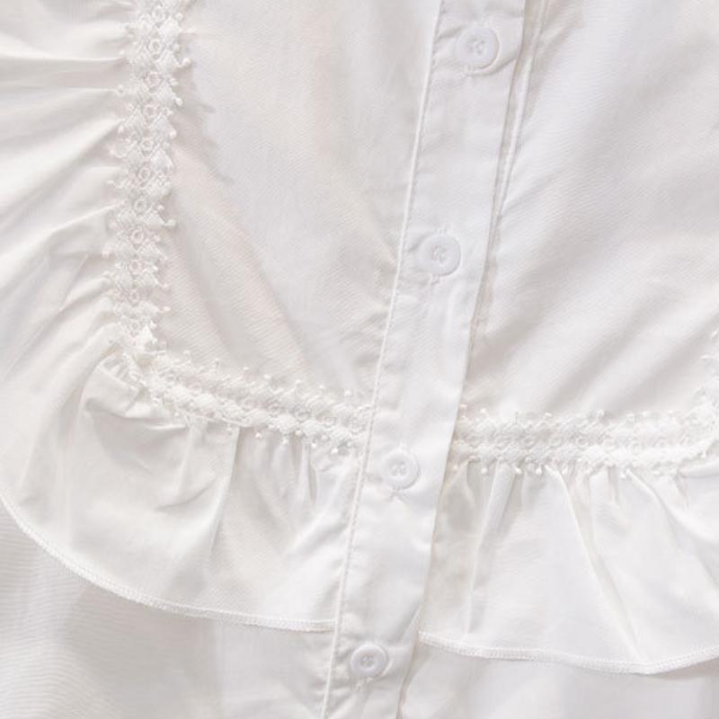 Girls Uniform Clothes Shirt Suit Spring Autumn Long Sleeve White Shirt + Skirt Graduation Class Uniform Preppy Style for Student