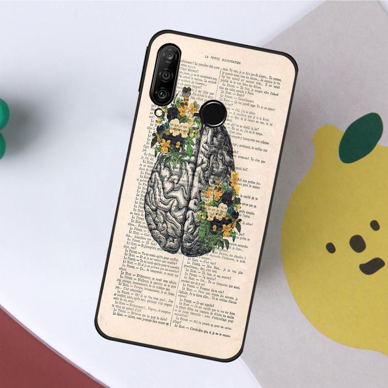 Medical Human Organs Brain Kidney For Huawei Nova 10 9 SE 11 Pro Y60 Y70 Y90 Y61 Y91 Y72 Y73 12i 11i 8i P20 P40 P30 Lite Case