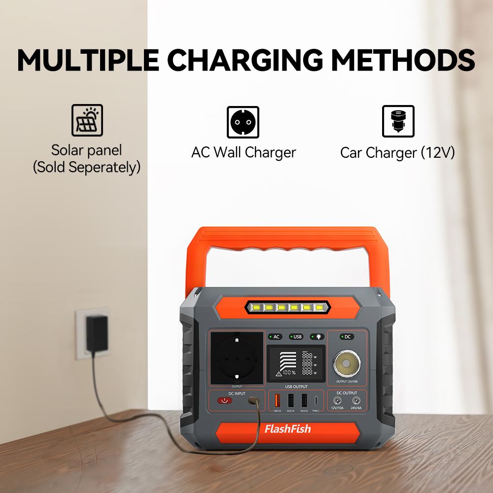 Hot Sale Flashfish Solar Generator Back up Portable Power Station Set Rechargeable Backup With Panel for Emergency