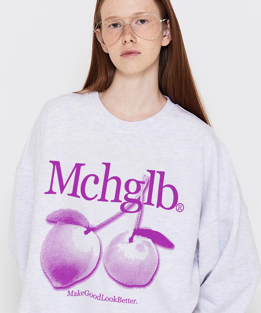 MATCHGLOBE Monocolor Peach Sweatshirt (Light Melange)
