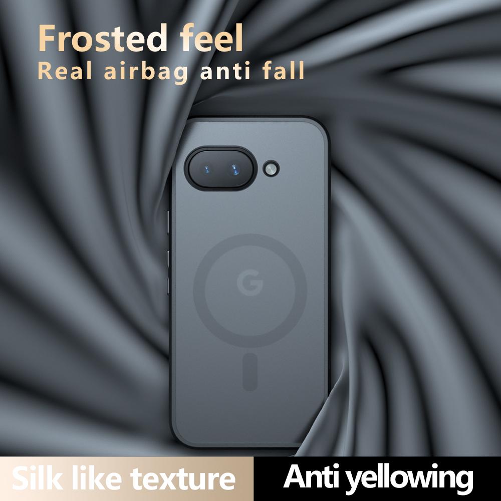 Ultra Thin For  Magnetic Matte Phone Case for Google Pixel 10 9 Pro XL 8 Pro 8A 7A 9A Wireless Charge Full Protect Cover