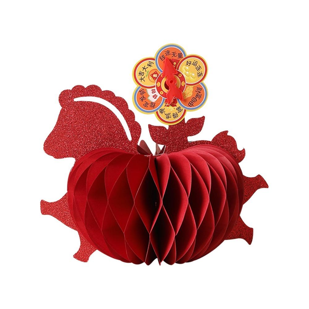 Chinese Style Horse Year Desktop Ornament Blessing Zodiac Horse Figurines Home Decor